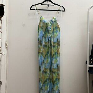 Zara: Ruffled Print Dress